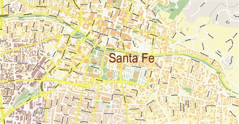 santa fe new mexico map